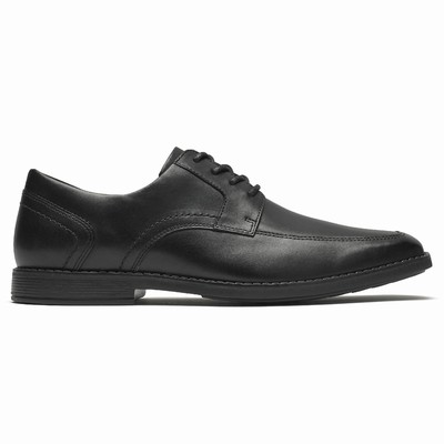 Sapatos Oxfords Rockport Slayter Apron Toe Homem Pretas PT-09234